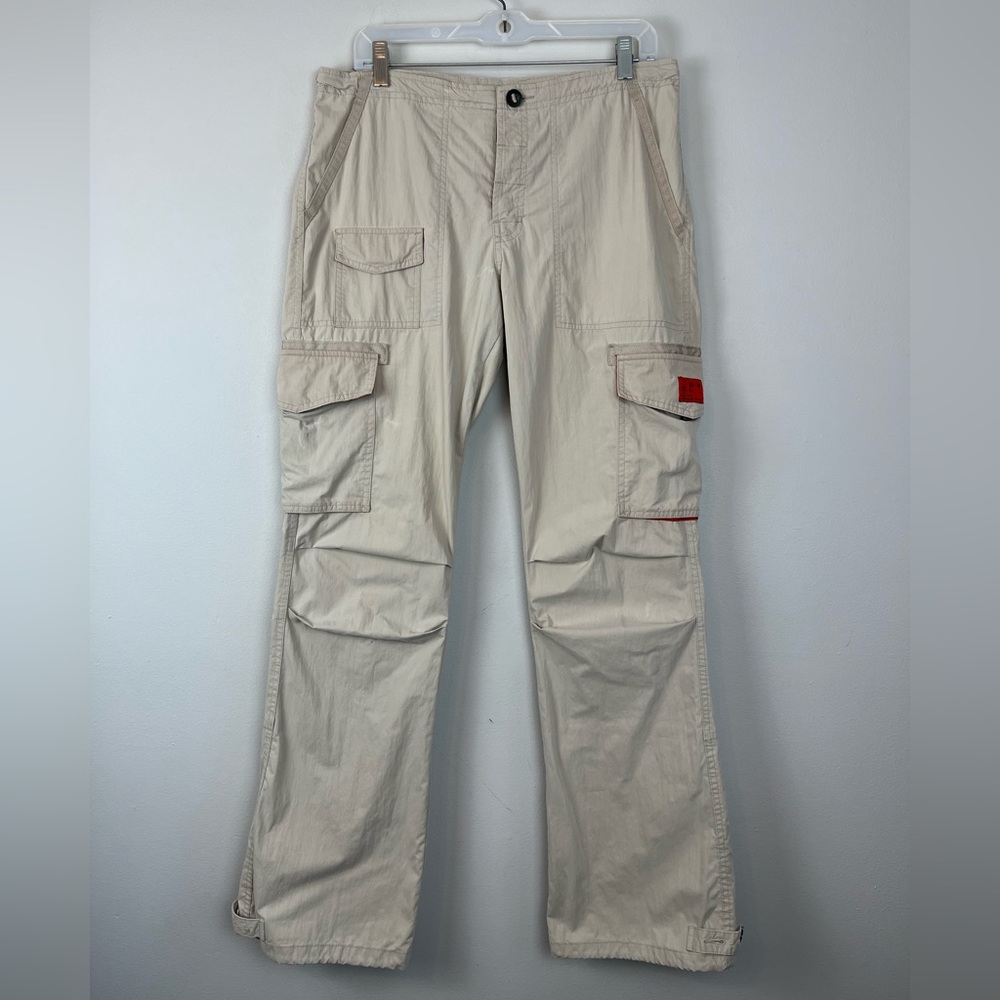 Vintage Abercrombie & Fitch Women’s Baggy Cargo Utility Pants Exposed Knees 8
